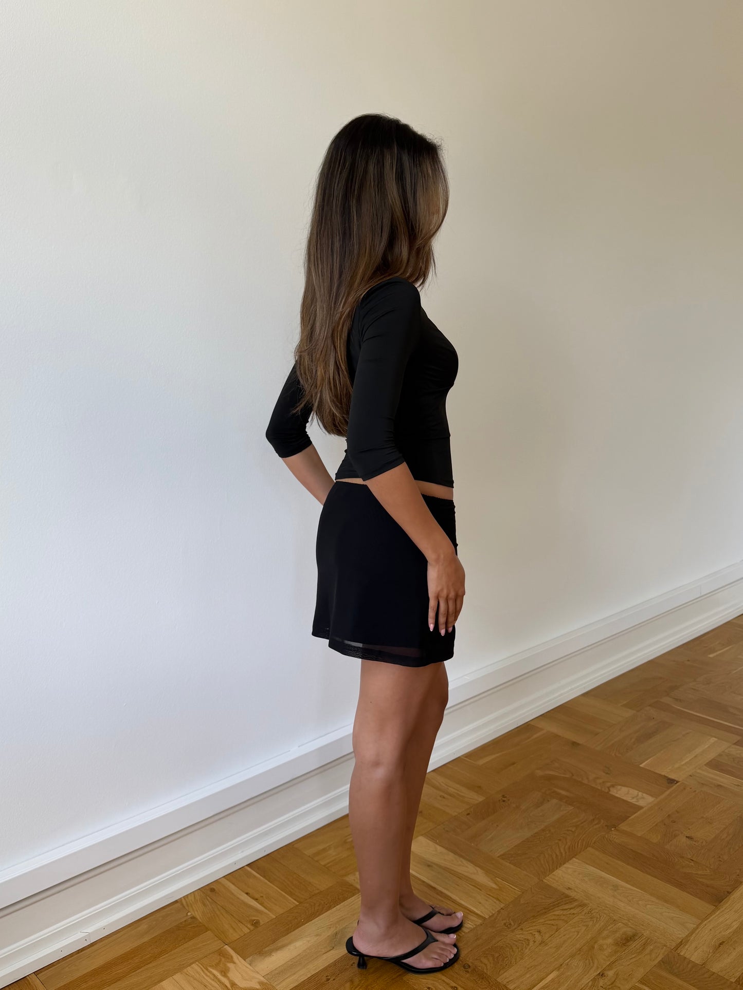 Melia mesh short skirt - sort