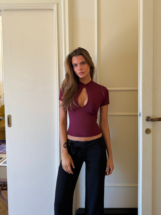 Baia basic top - bordeaux