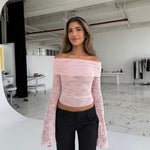 Kaia lace top - lyserød