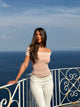 Stella knit top - koral glitter