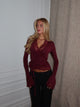 New ballerina basic lace top - bordeaux