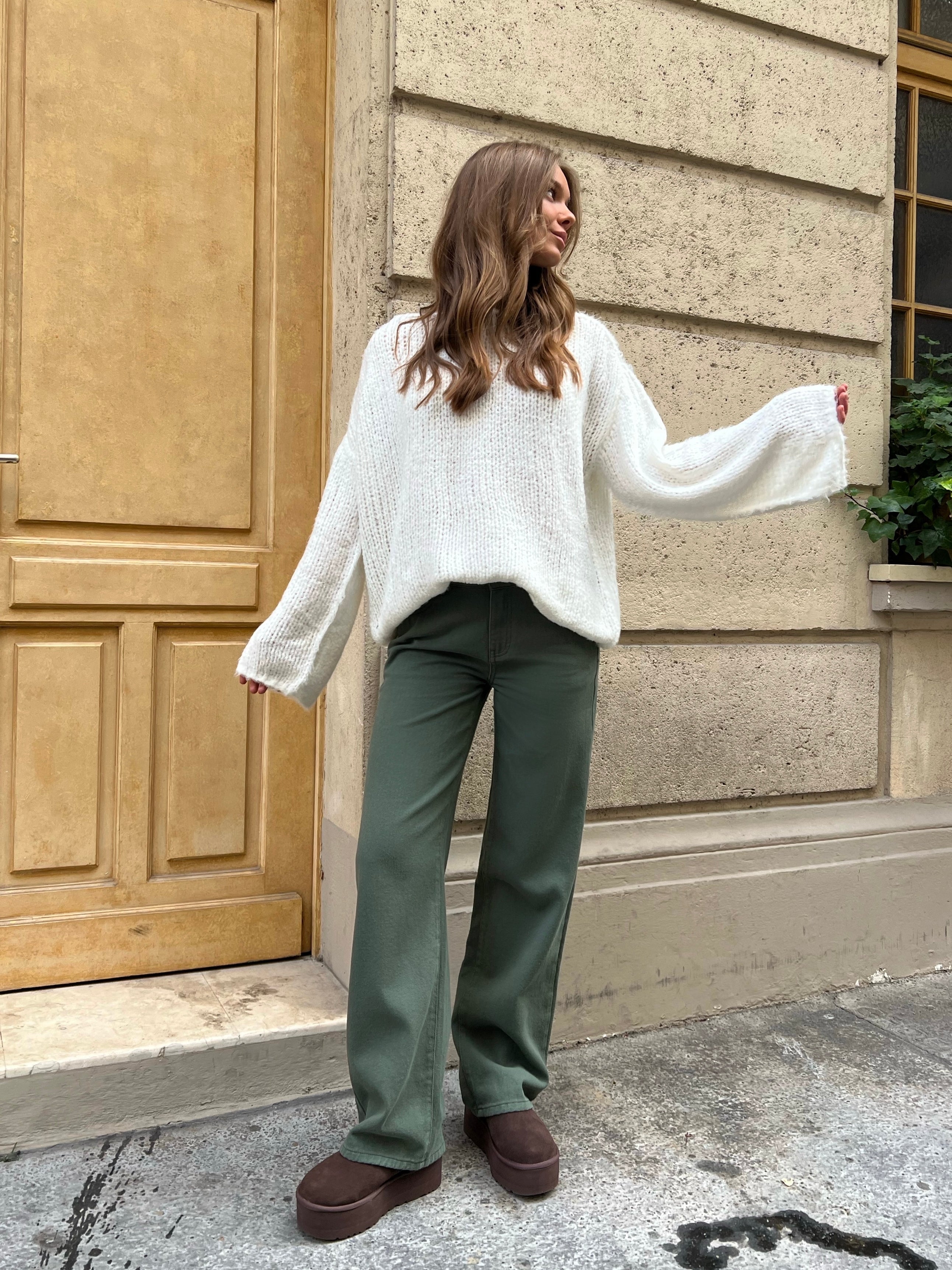 Jolie jeans - army grøn