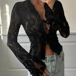 Trim lace top - sort