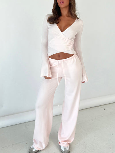 Knit bukser - lyserød