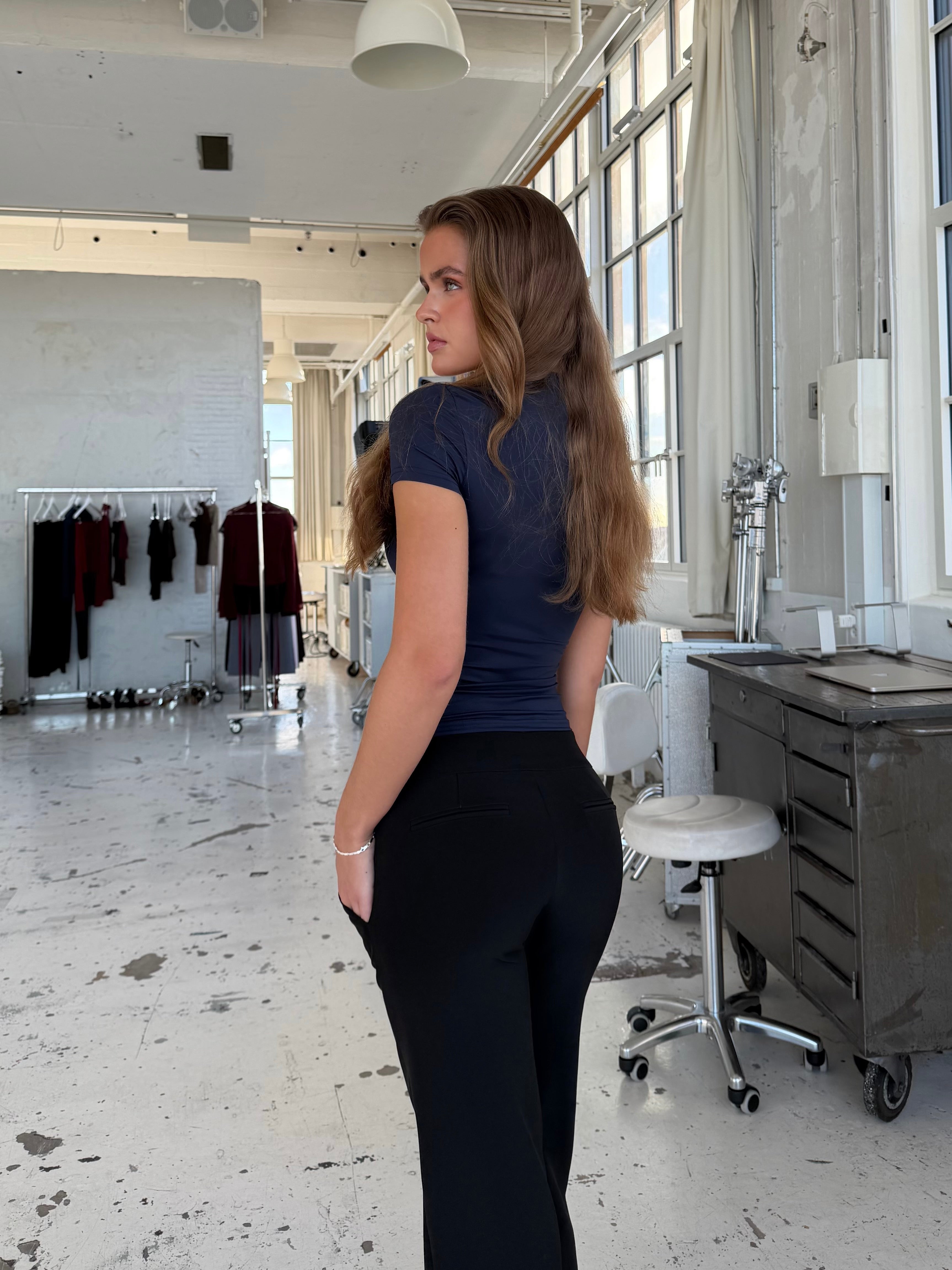 Baia basic top - mørk blå