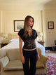 Lera lace top - sort