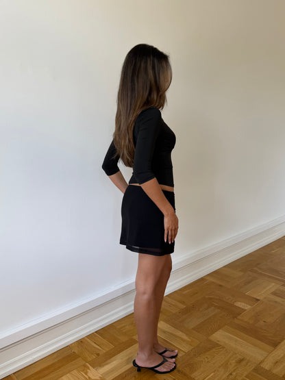 Melia mesh short skirt - sort