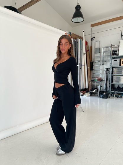 Ballerina knit top - sort