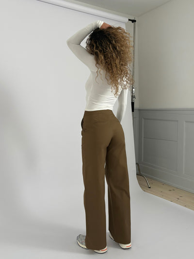 Canvas bukser - brun