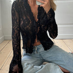 Trim lace top - sort