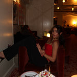 Lula lace corset top - rød