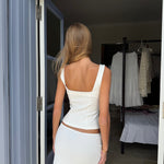 Beba button top - hvid