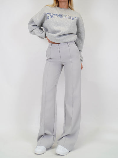 Vera Wide bukser - lys sølvgrå