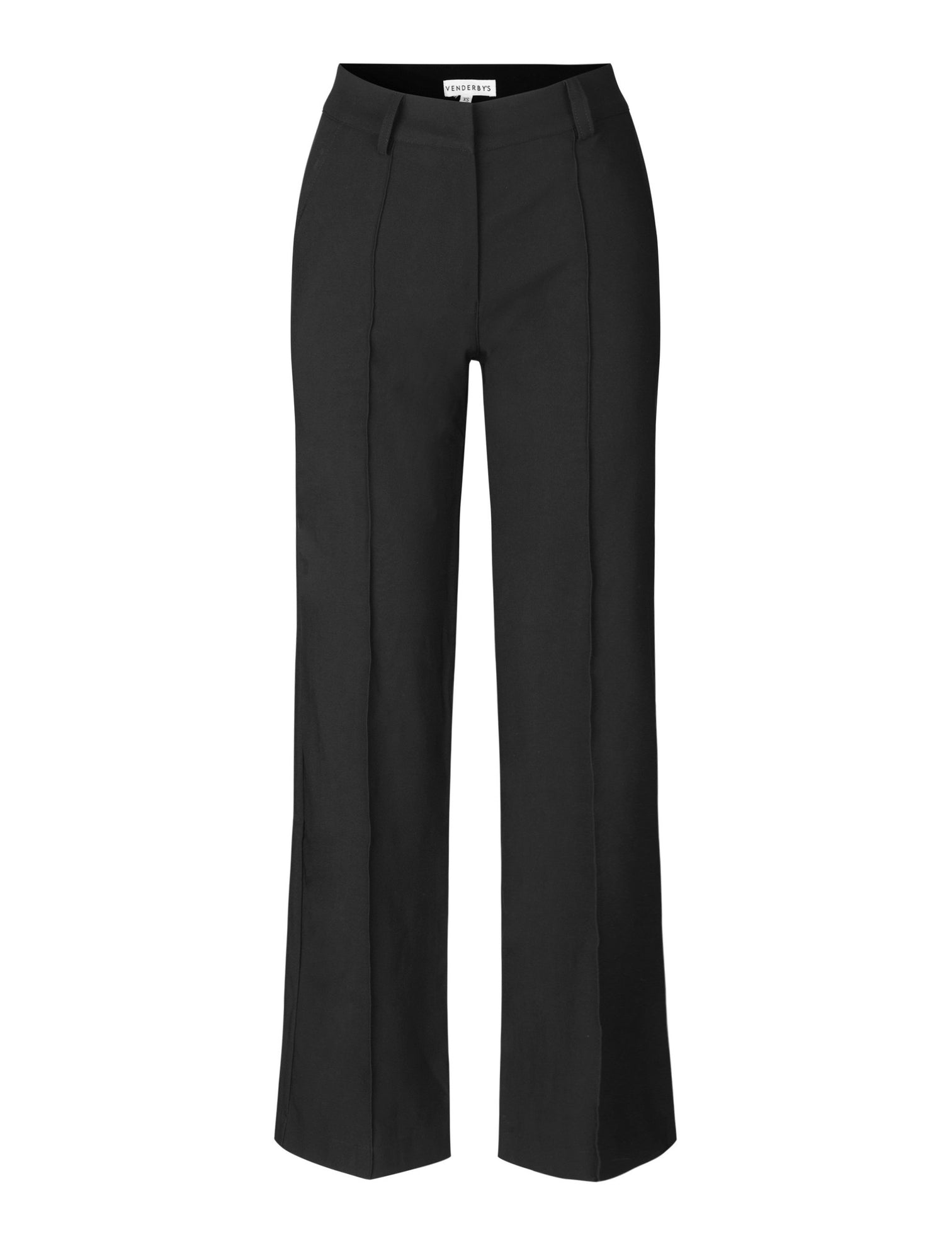 Pu Vera Wide Low Waist Bukser Sort